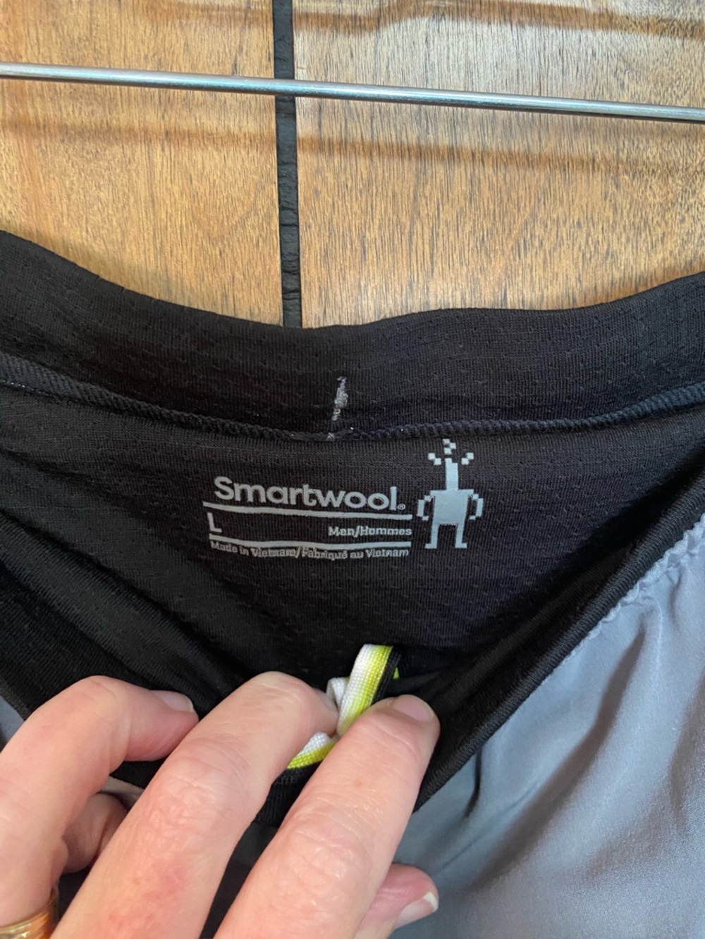 Smartwool Men's Gray Athletic Shorts - Picture 5 of 7